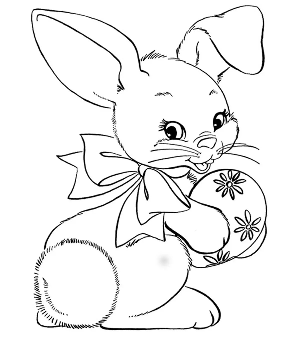 printable coloring pages easter bunny