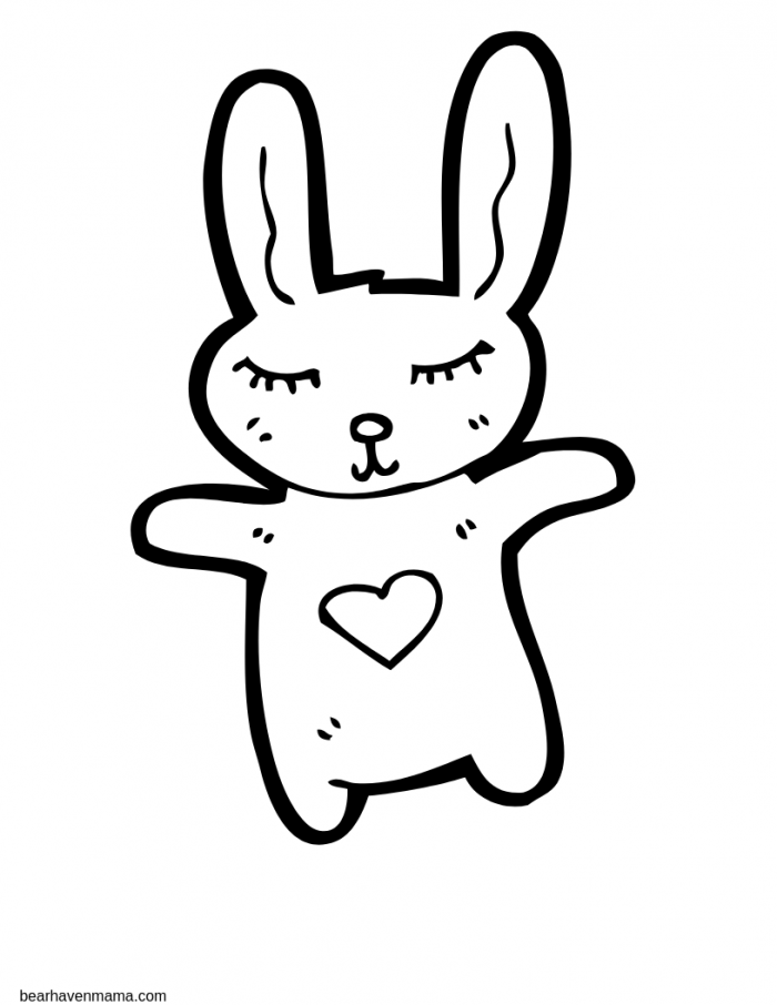 printable coloring pages easter bunny