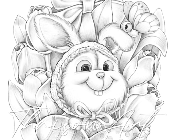 printable coloring pages easter bunny