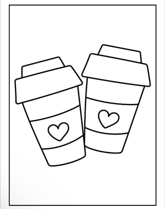 Large Food Printable Coloring Sheets Easy and Bold Craft Cut Outs ...