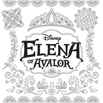 printable coloring pages elena of avalor