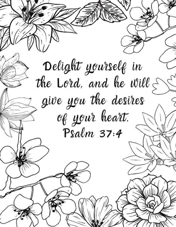 Bible Verse Coloring Page Printable Digital Download, Bible ...