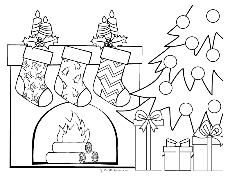 printable coloring pages for christmas