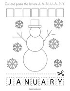 printable coloring pages for january