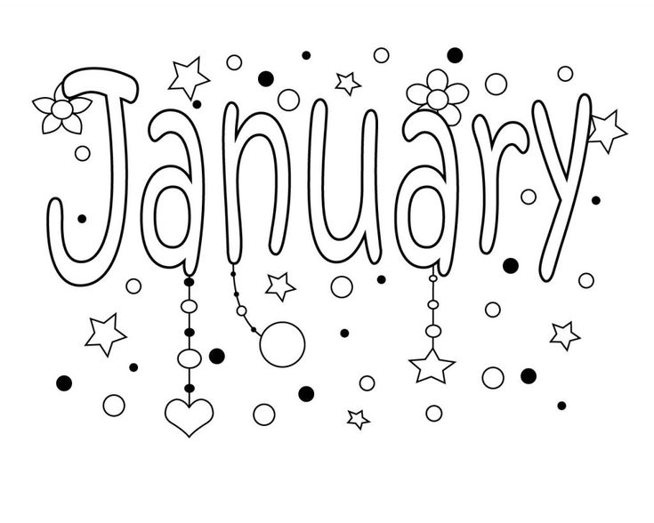 printable coloring pages for january