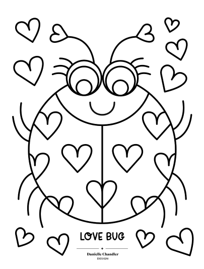 printable coloring pages for love