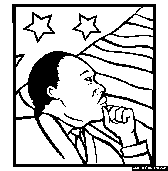 printable coloring pages for martin luther king