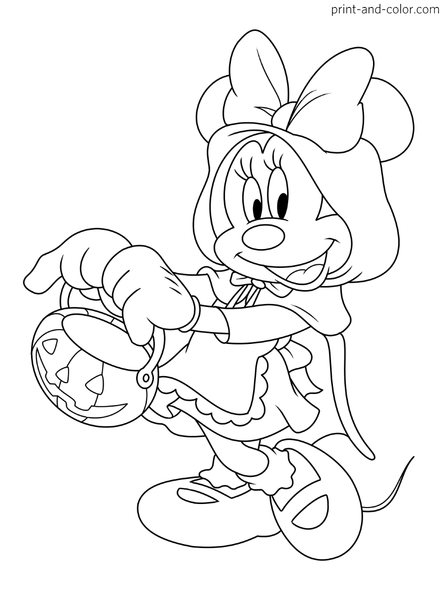 Mickey Mouse Halloween coloring pages | Print and Color.com