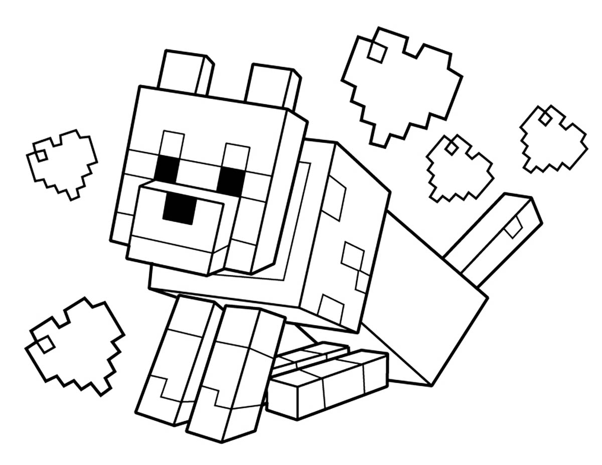 printable coloring pages for minecraft