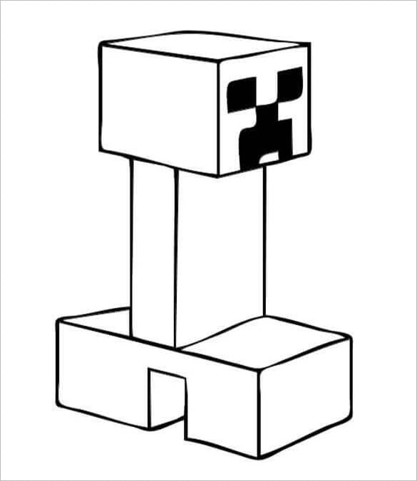 printable coloring pages for minecraft