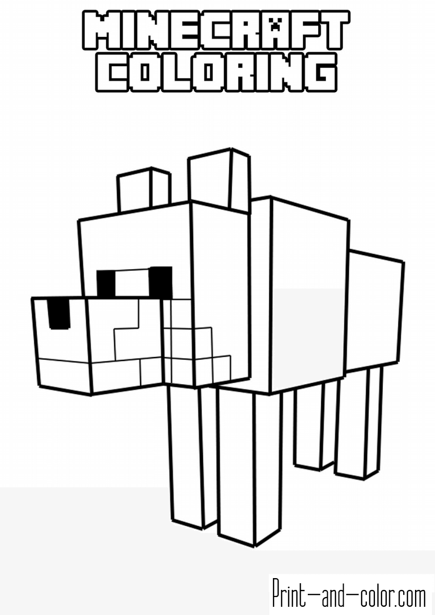 Minecraft coloring pages | Print and Color.com