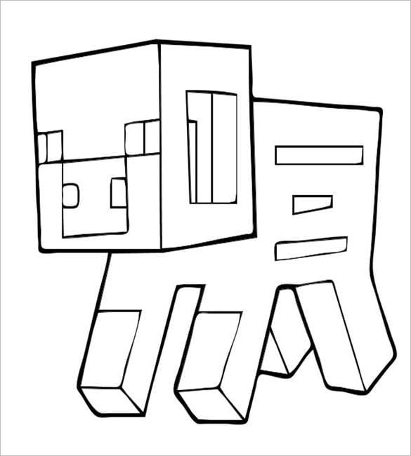 16+ Minecraft Coloring Pages - PDF, PSD, PNG