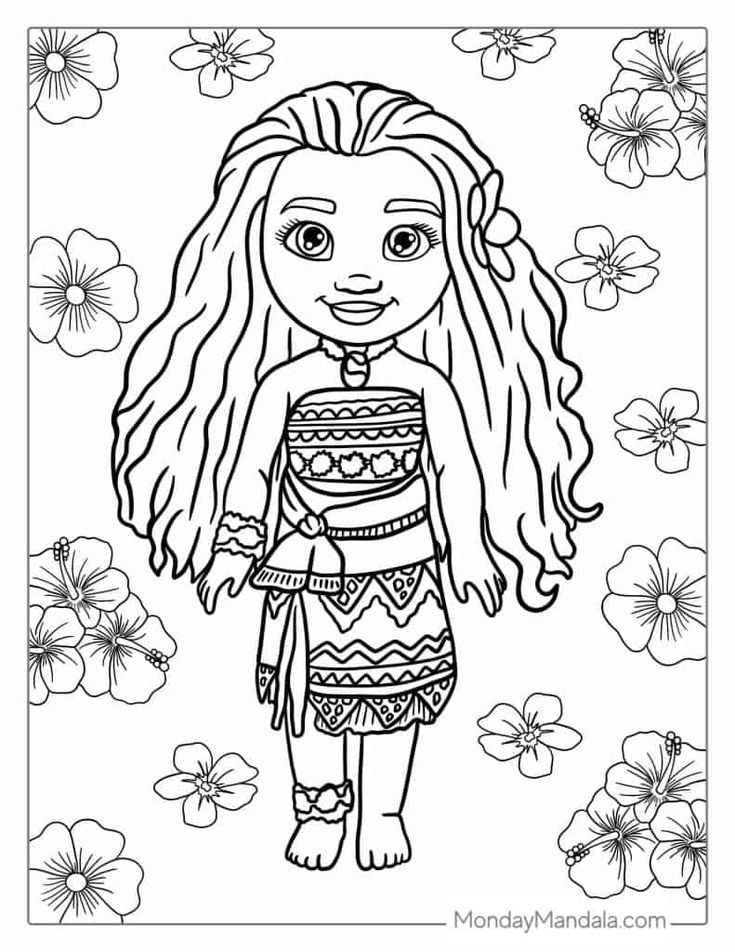 printable coloring pages for moana