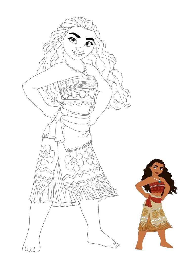 printable coloring pages for moana