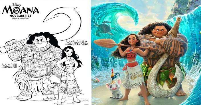 printable coloring pages for moana