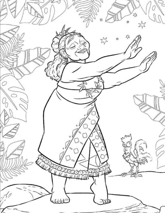 printable coloring pages for moana