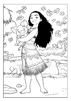 printable coloring pages for moana