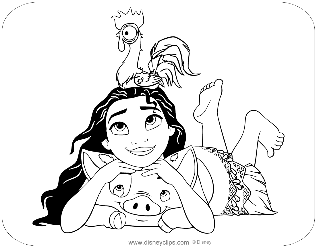 printable coloring pages for moana