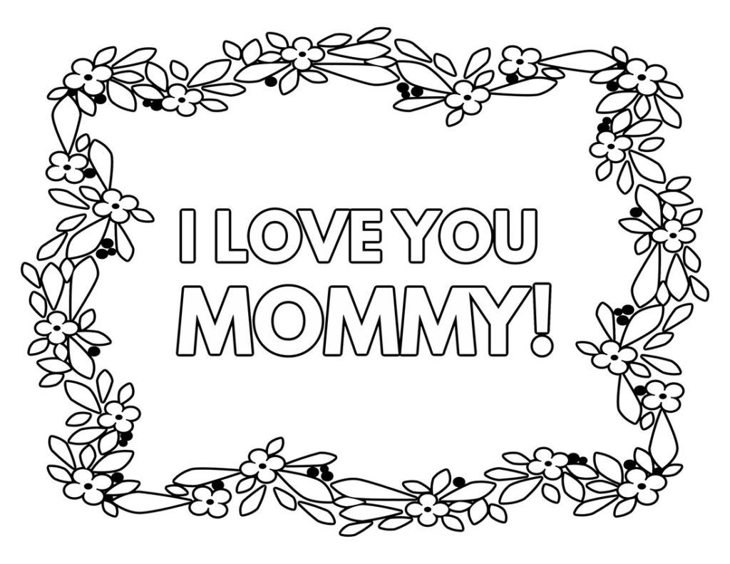 printable coloring pages for mom