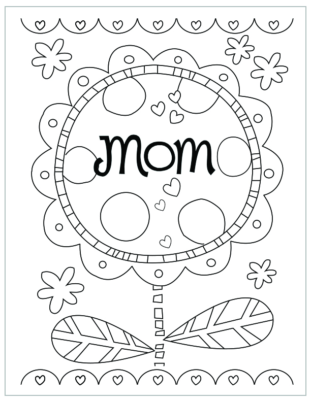 Mothers Day Coloring Pages | Hallmark Ideas &  Inspiration