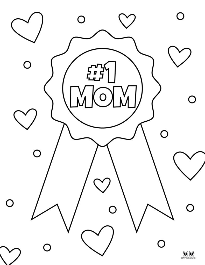 Mothers Day Coloring Pages - 50 FREE Printables | Printabulls