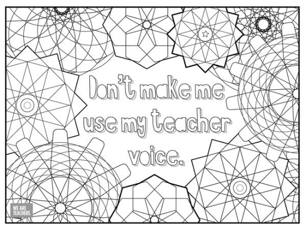 printable coloring pages for teachers