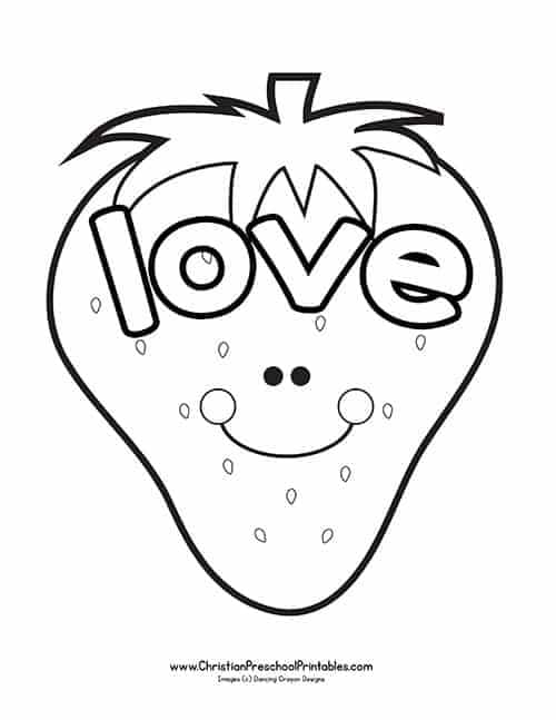 printable coloring pages for the fruit of the spirit