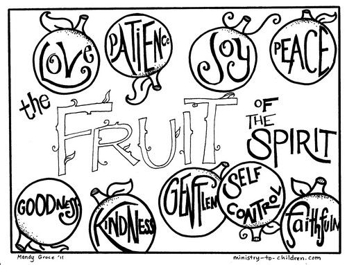 printable coloring pages for the fruit of the spirit