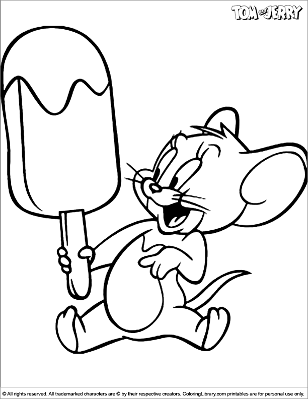 printable coloring pages for tom and jerry