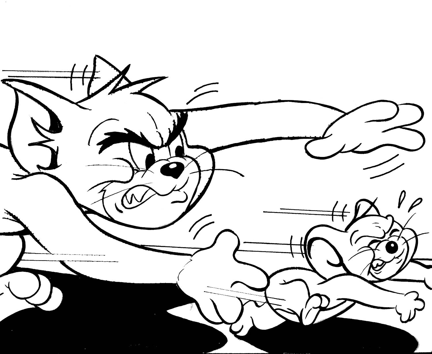 printable coloring pages for tom and jerry