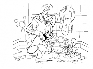 Tom And Jerry Coloring pages for kids