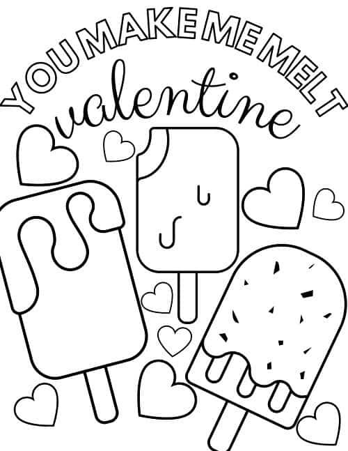printable coloring pages for valentines day