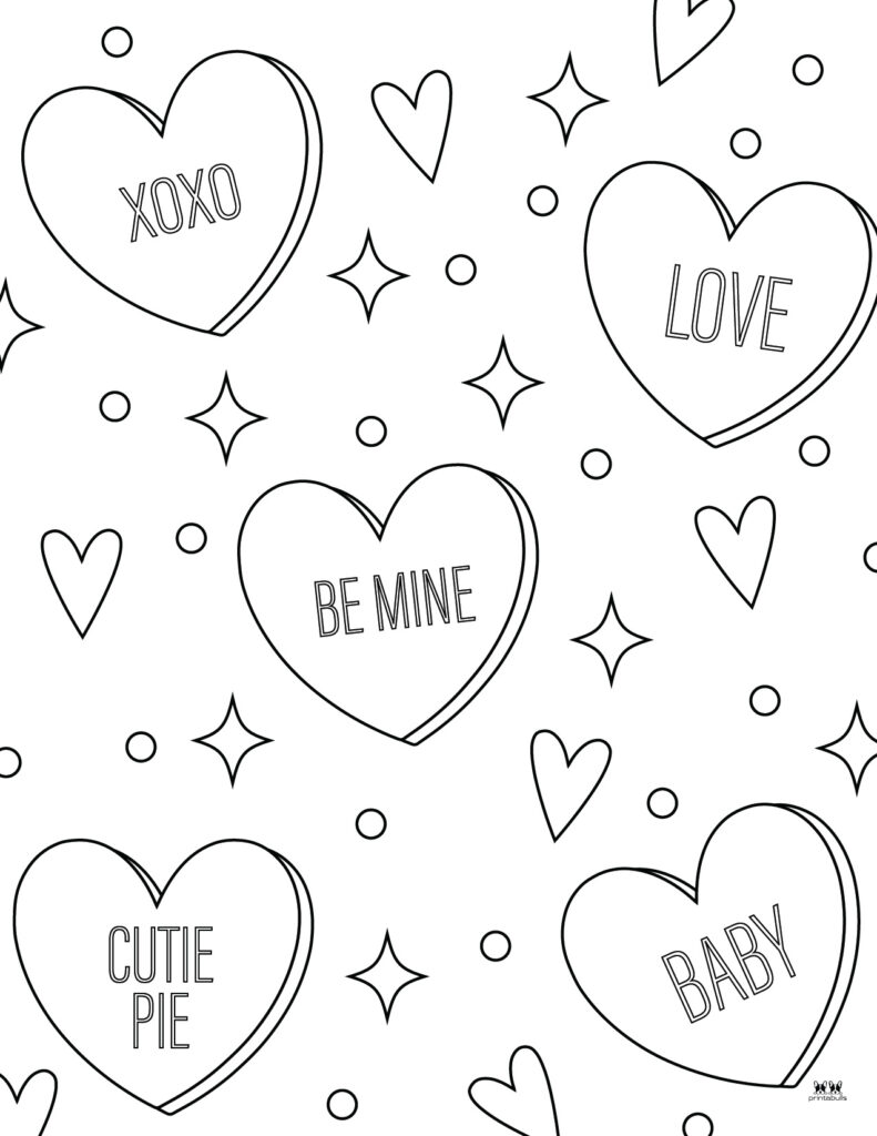 printable coloring pages for valentines day