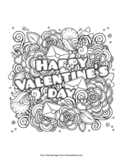 printable coloring pages for valentines day