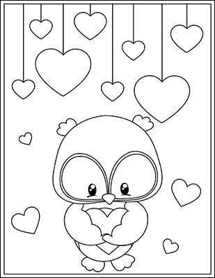 printable coloring pages for valentines day