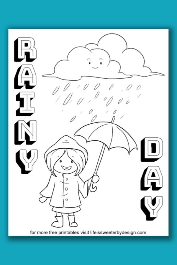 printable coloring pages for weather