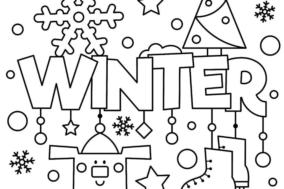 printable coloring pages for winter