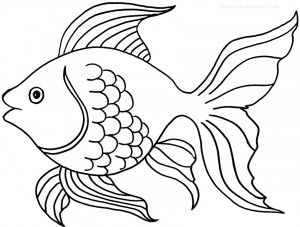 Printable Goldfish Coloring Pages For Kids