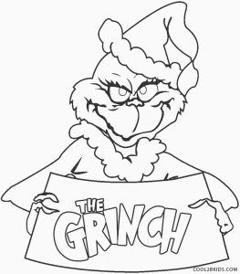 Free Printable Grinch Coloring Pages For Kids
