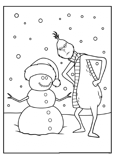 printable coloring pages grinch