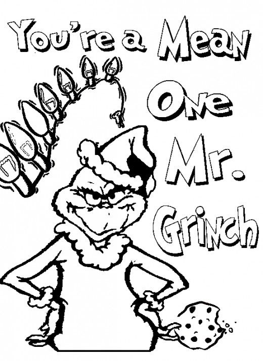 printable coloring pages grinch