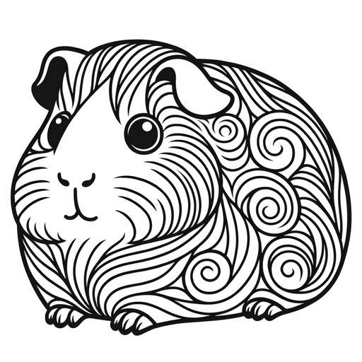 printable coloring pages guinea pigs