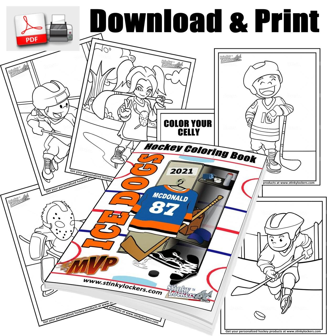 printable coloring pages hockey