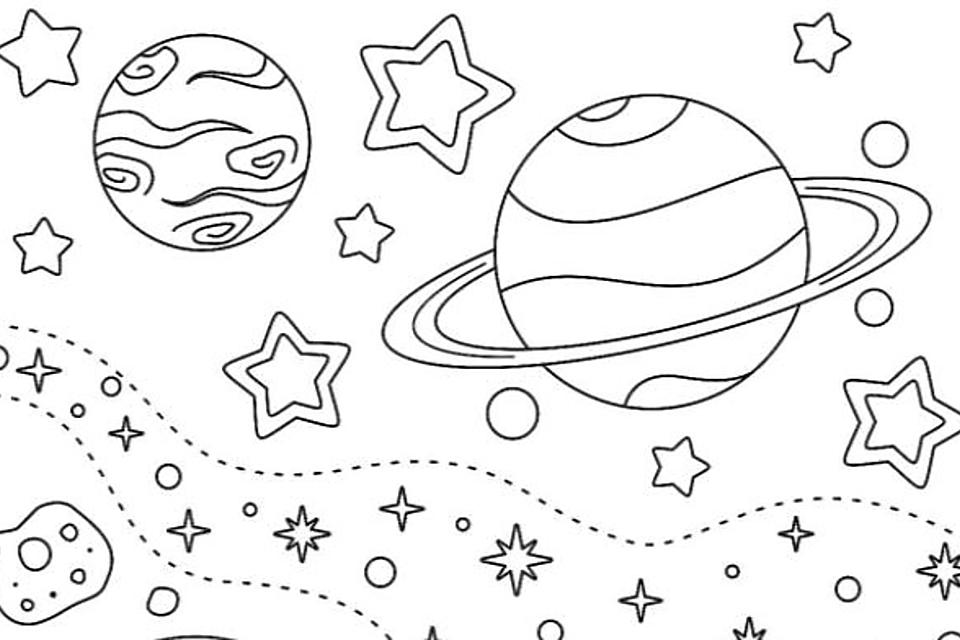 Outer Space Coloring Pages for Kids: Free Printable Coloring Pages ...