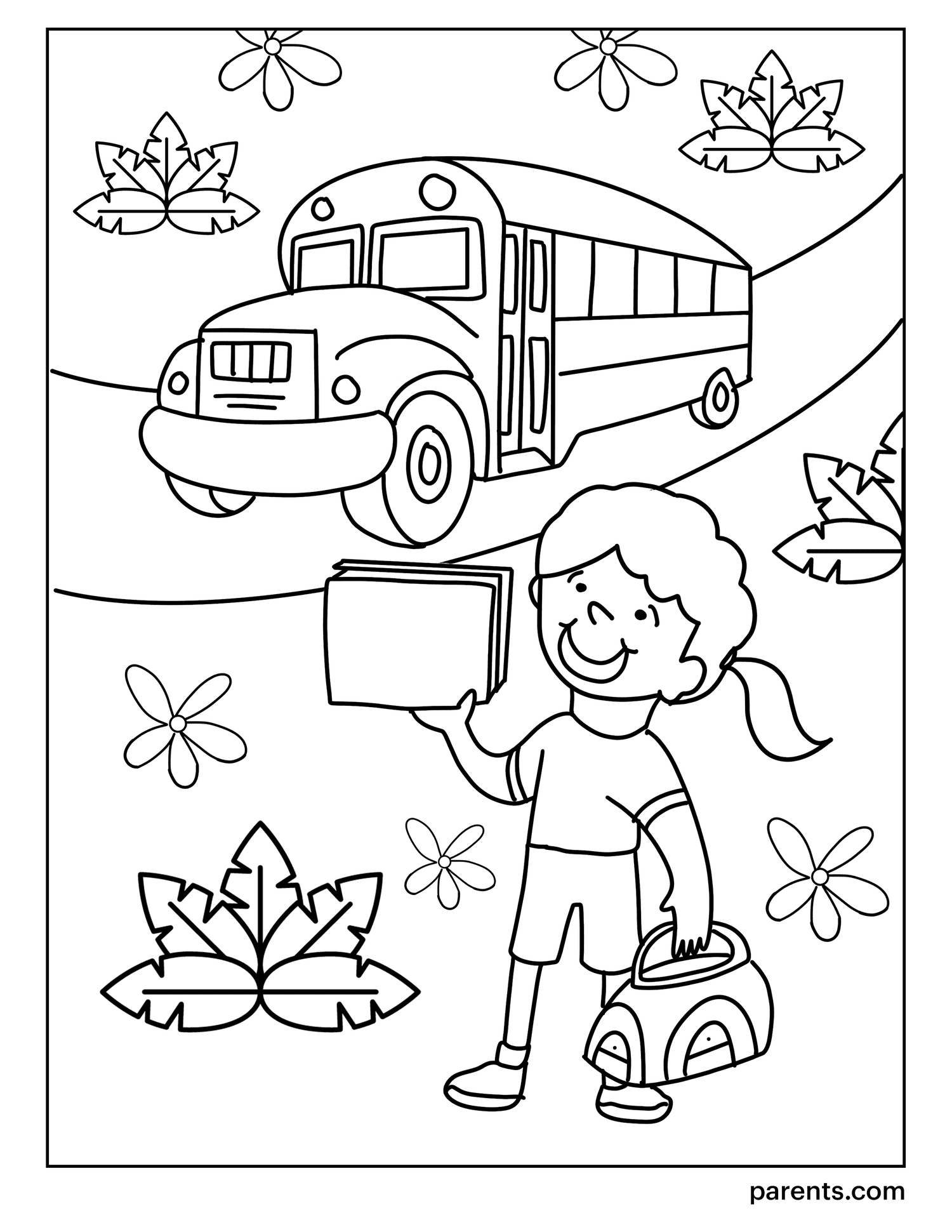 10 Printable Back-to-School Coloring Pages for Kids