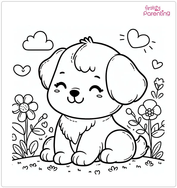 printable coloring pages kittens and puppies