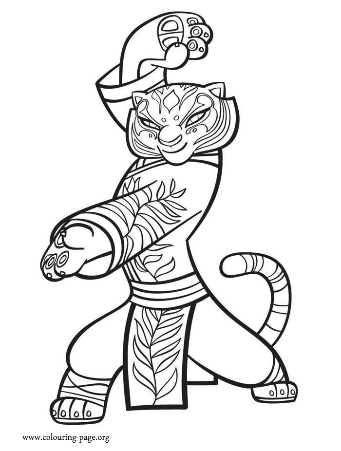 Kung Fu Panda 3 - Master Tigress coloring page