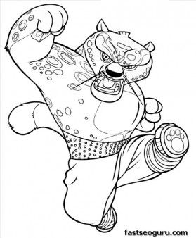 printable coloring pages kung fu panda