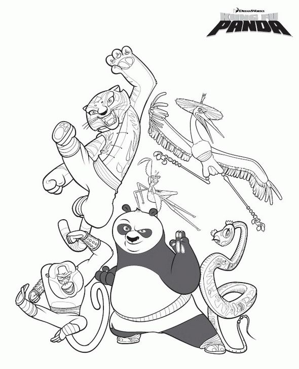 printable coloring pages kung fu panda