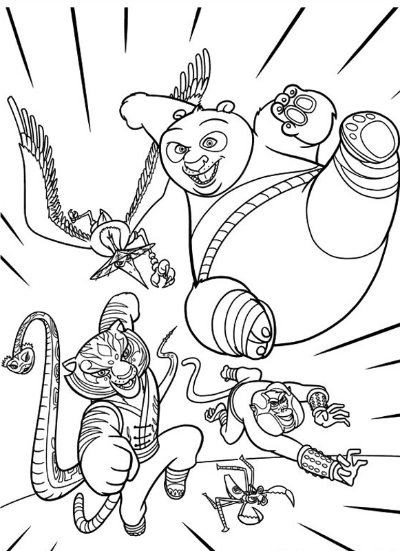 printable coloring pages kung fu panda